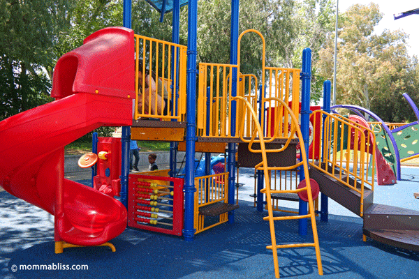 Playground slide and ladder